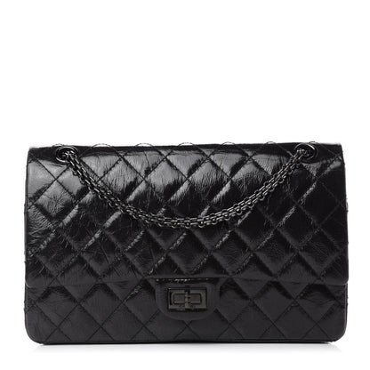 Chanel Glazed Calfskin Quilted 2.55 Reissue 226 Flap So Black 1 of 11