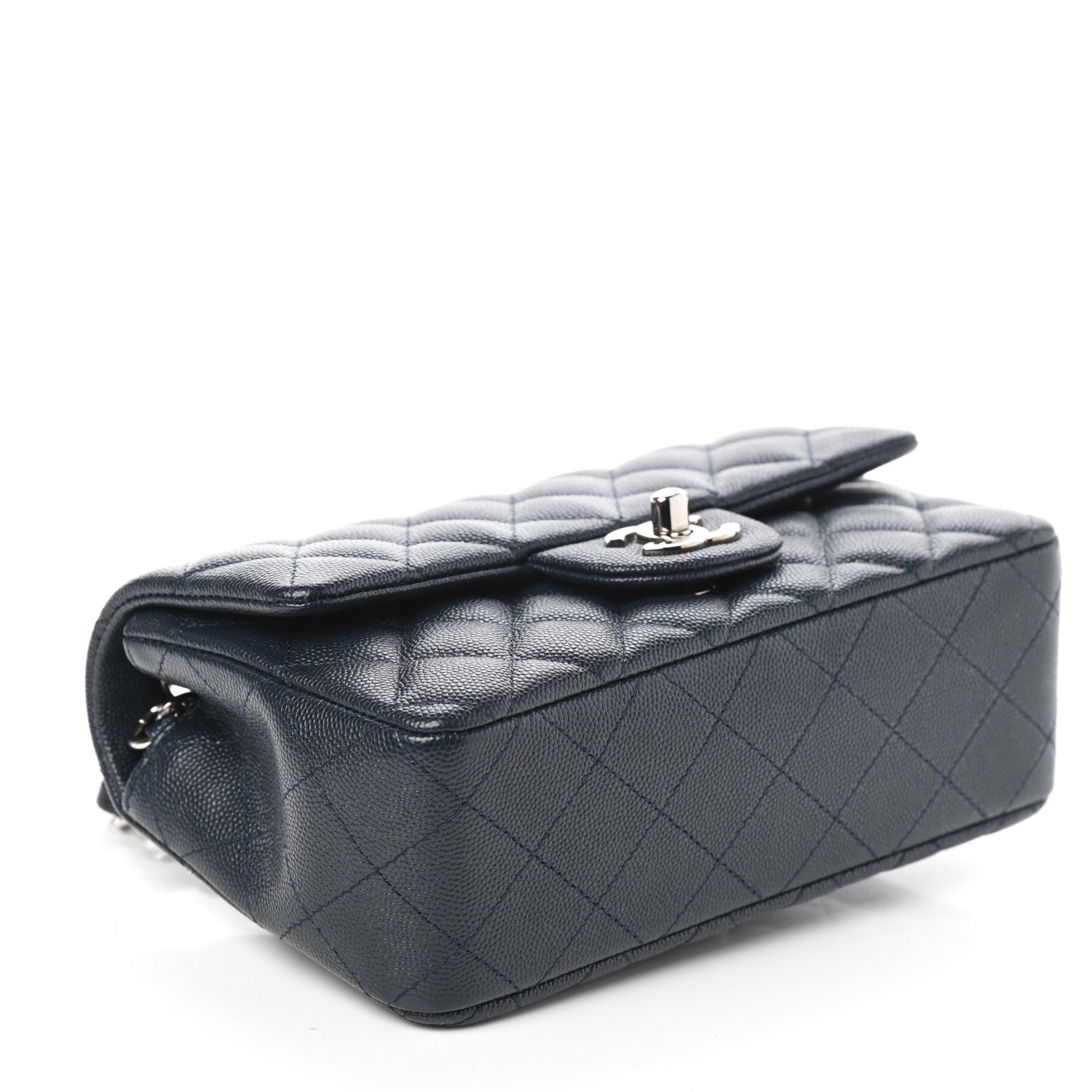 Chanel Caviar Quilted Mini Rectangular Flap Navy 4 of 10