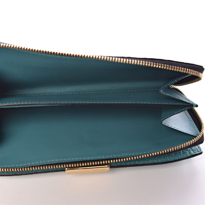 Burberry Heritage Grain Alvington Continental Wallet Turquoise 7 of 9