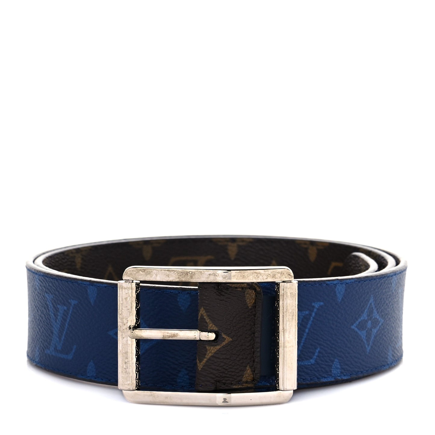 Monogram 40mm Reverso Belt 100 40 Pacific Blue