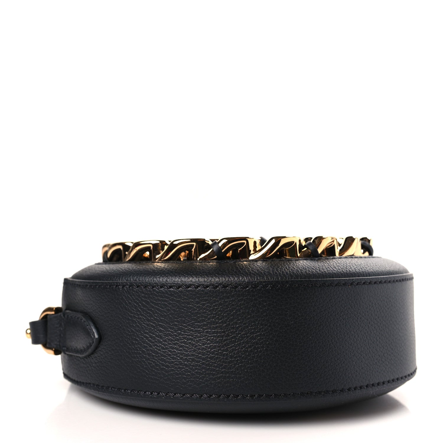 Versace Grained Calfskin Mini La Medusa Disco Round Crossbody Bag Black 4 of 8