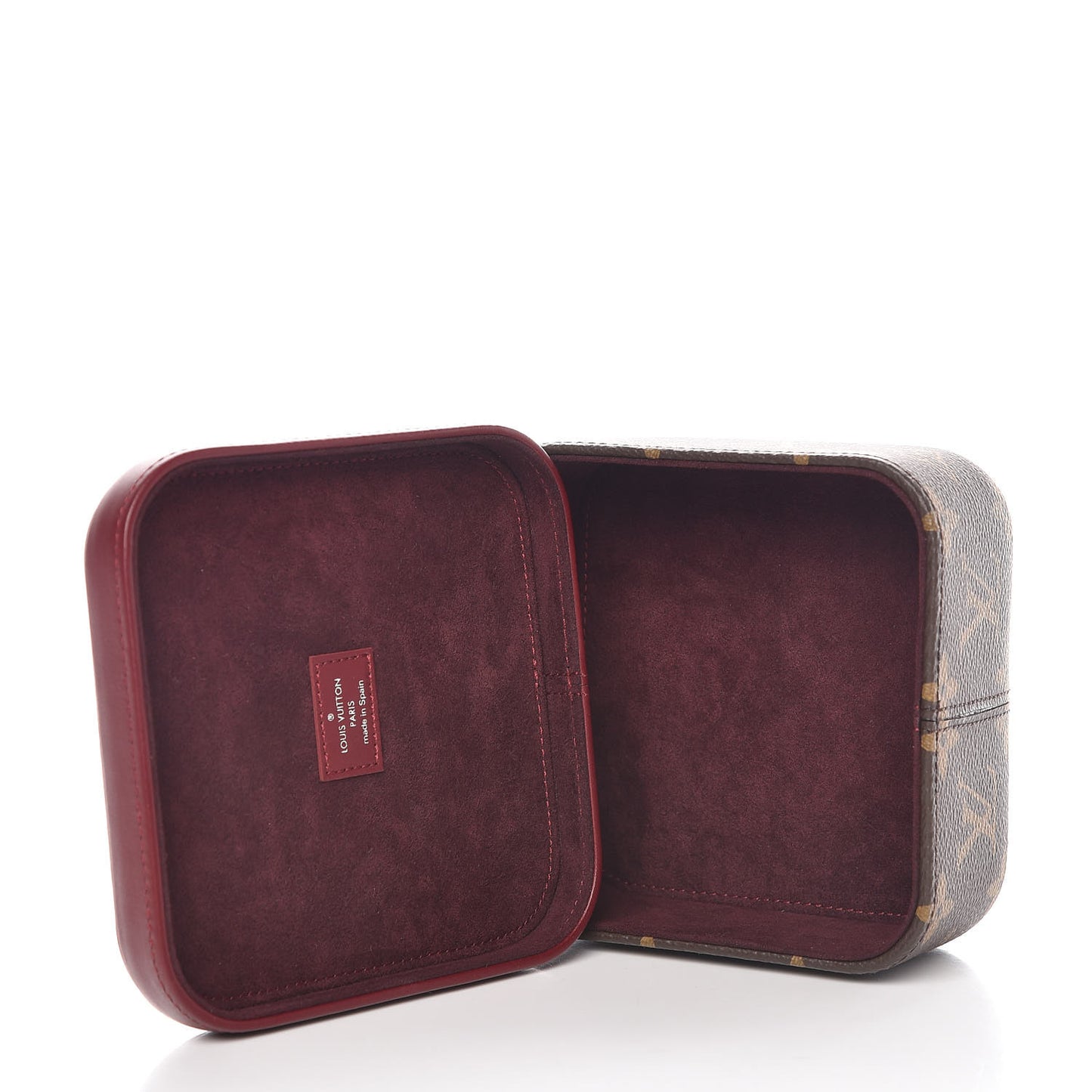 Monogram Clarence Box MM Burgundy