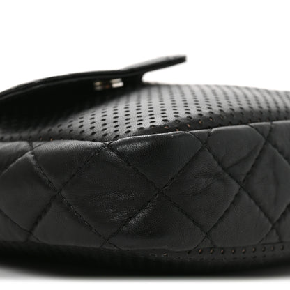 Chanel Perforated Calfskin Quilted Ultra Pocket Camera Case Black 9 of 10