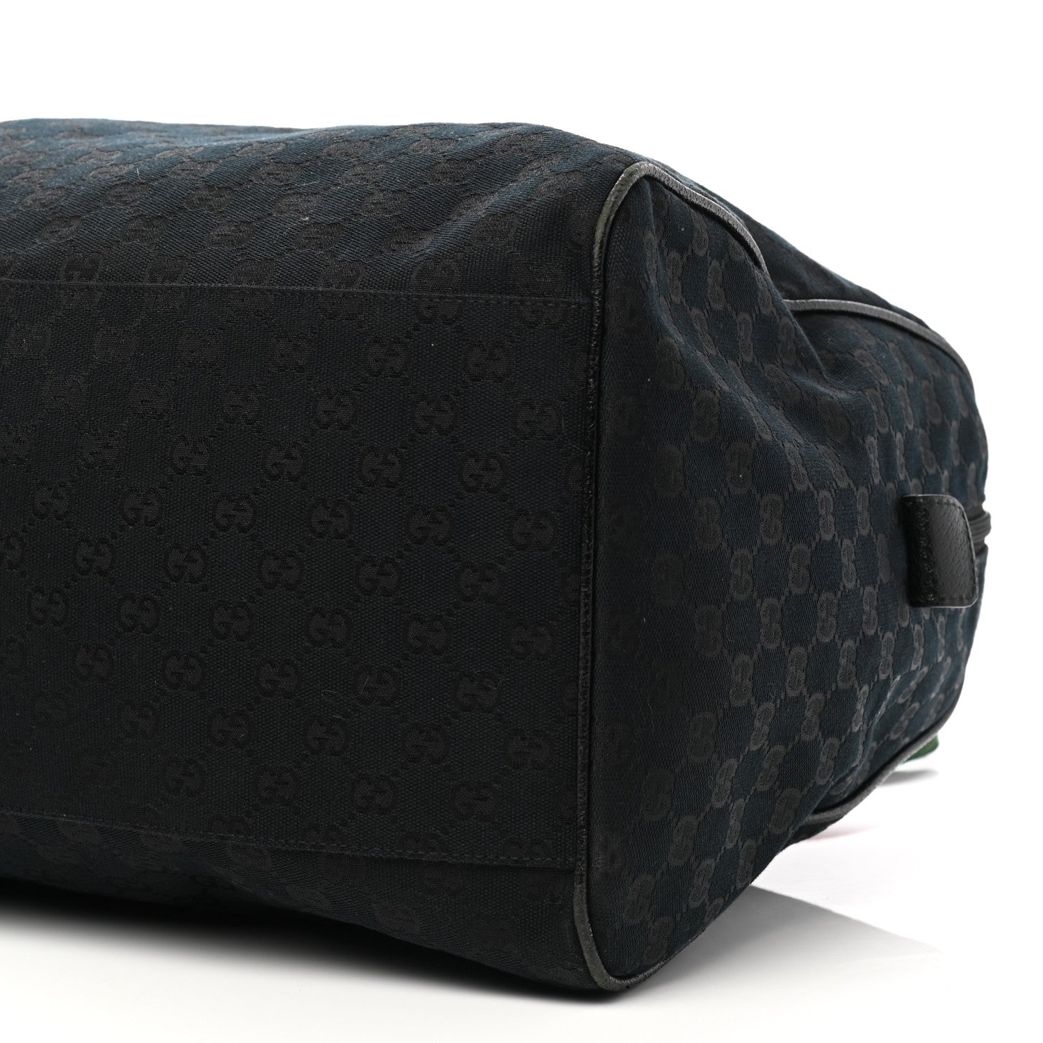 Gucci GG Monogram Web Large Collapsible Carry On Duffle Bag Black 9 of 9