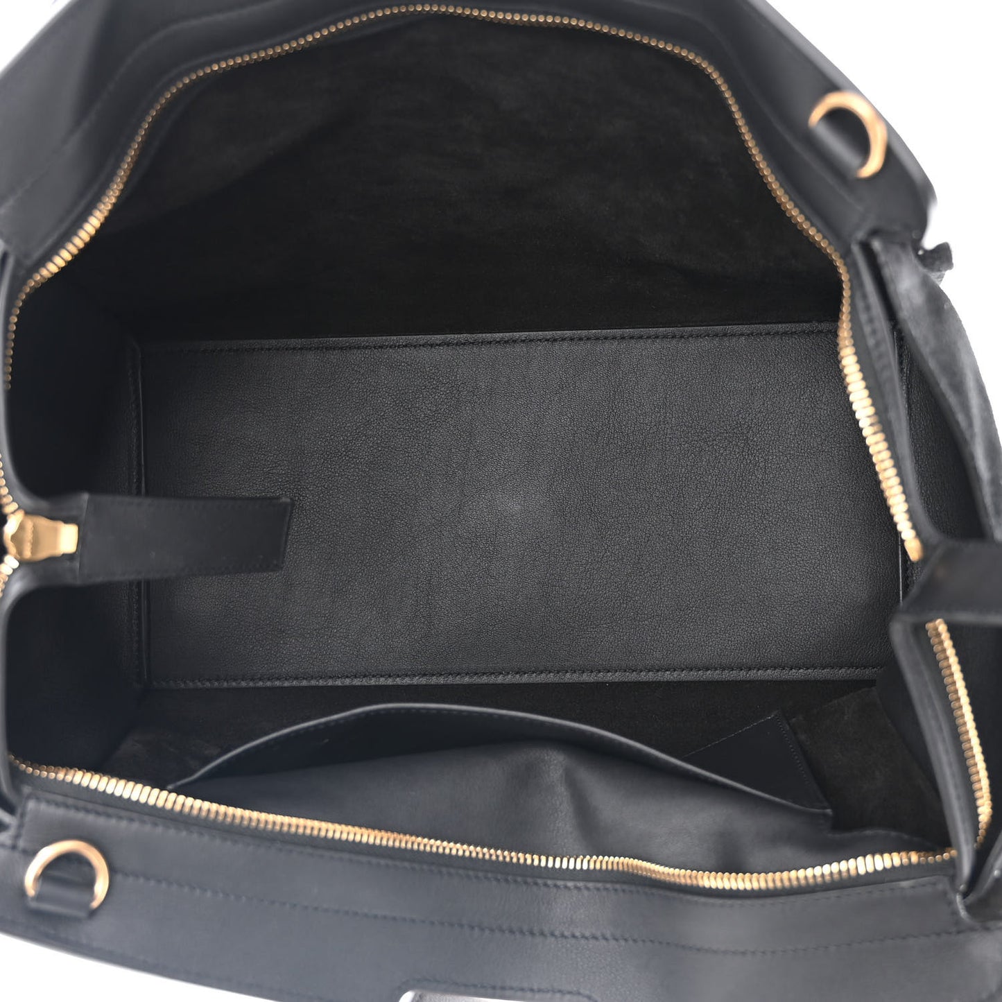 Calfskin Suede Small Monogram Downtown Cabas Black