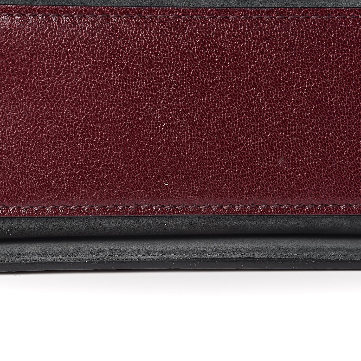 Givenchy Crinkled Patent Deerskin Suede Small GV3 Shoulder Bag Aubergine Graphite 11 of 12