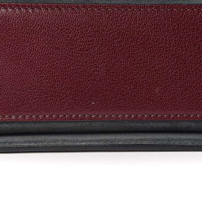 Givenchy Crinkled Patent Deerskin Suede Small GV3 Shoulder Bag Aubergine Graphite 11 of 12