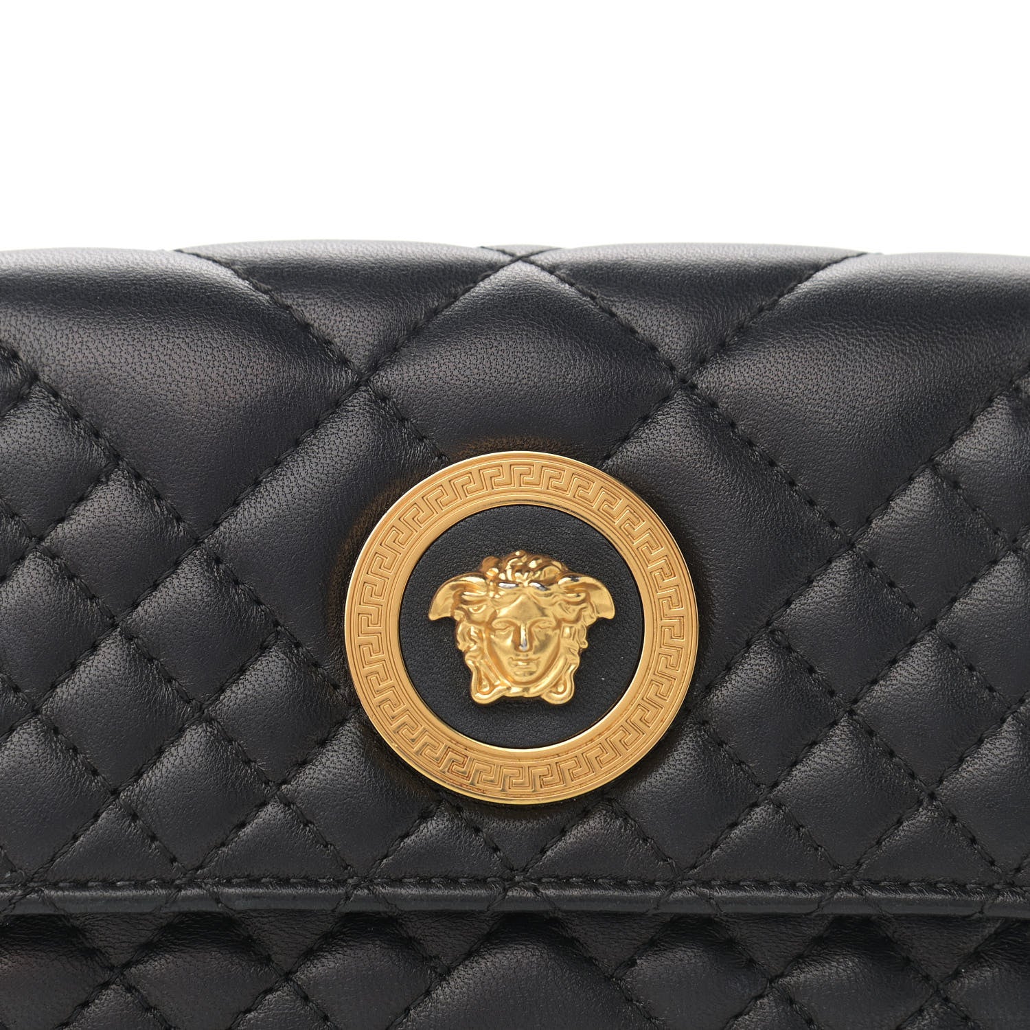 Versace Nappa Barocco Quilted Icon Belt Bag Black 7 of 10