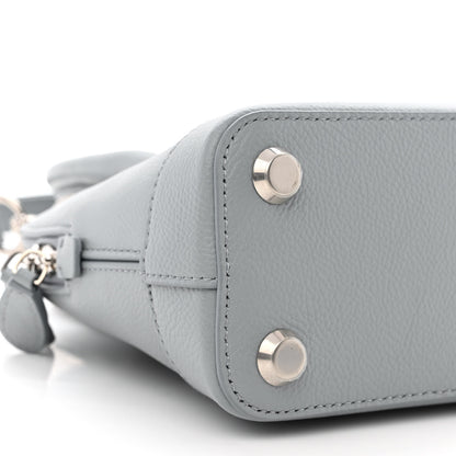 Balenciaga Grained Calfskin XXS Ville Top Handle Bag Bleu Acier 9 of 11