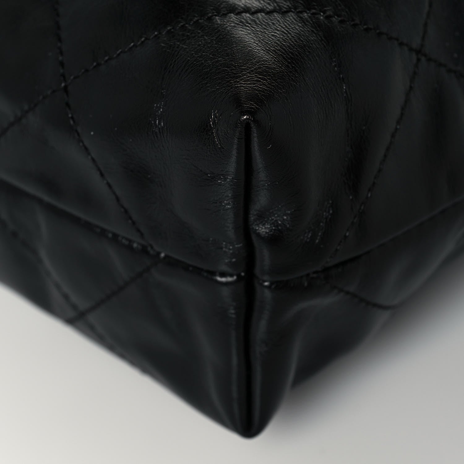 Chanel Shiny Calfskin Quilted Small Chanel 22 Black 11 of 13