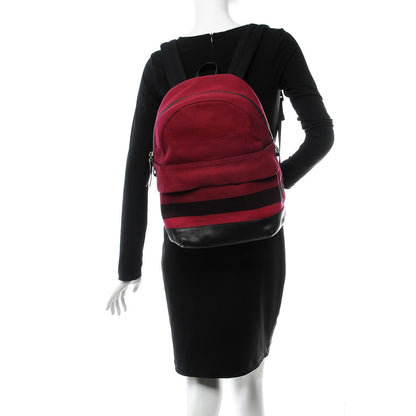 Burberry Overdyed Canvas Mega Check Tiller Backpack Plum 2 of 8