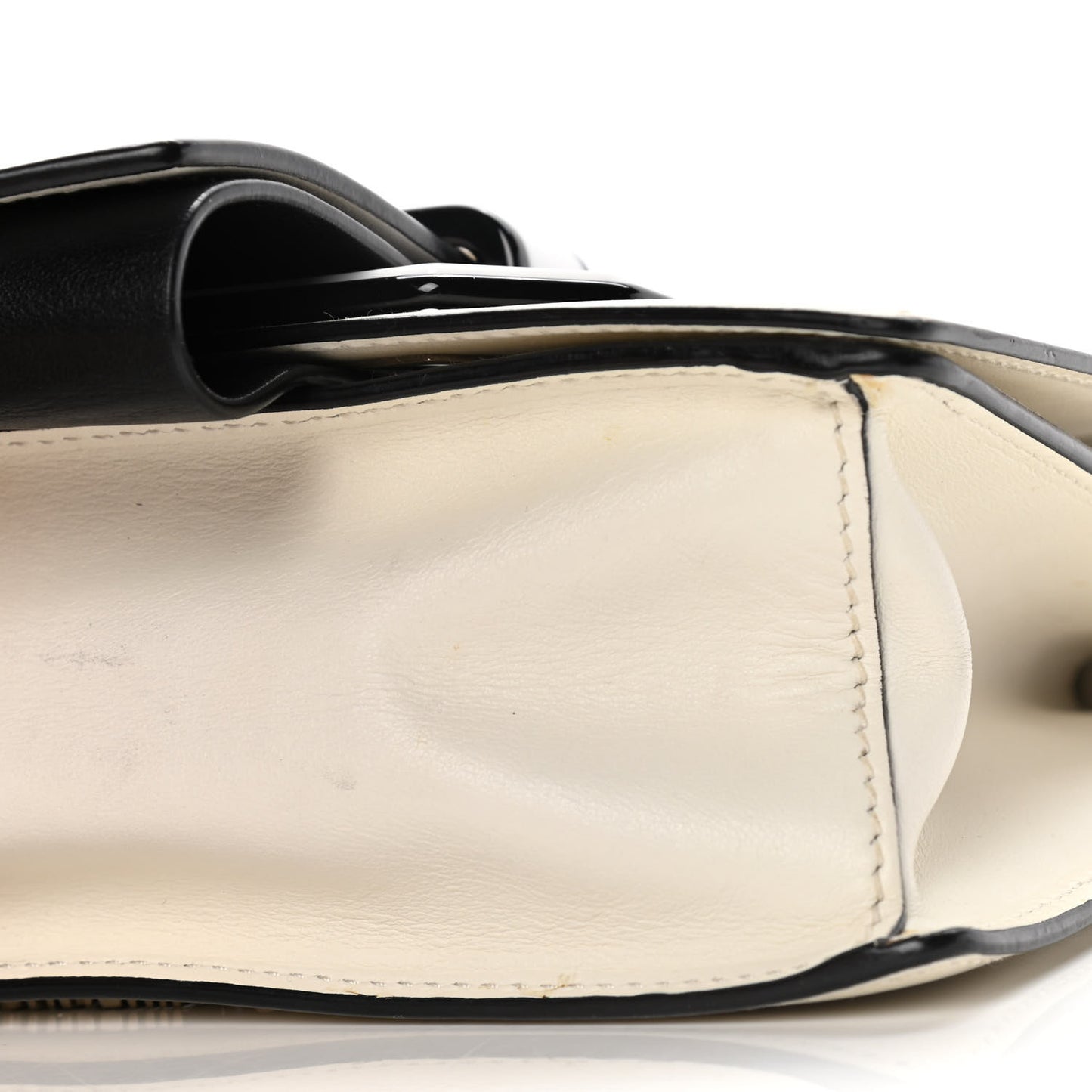 City Calf Plex Ribbon Bag White