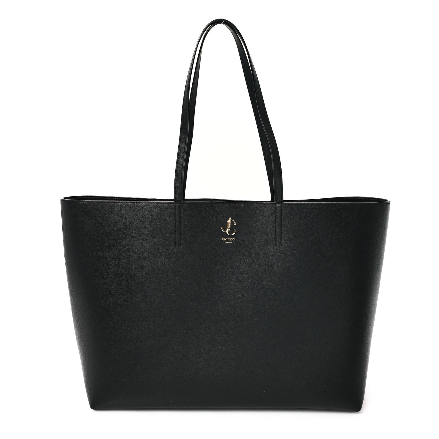 Grainy Calfskin Nine2Five East West Tote  Black
