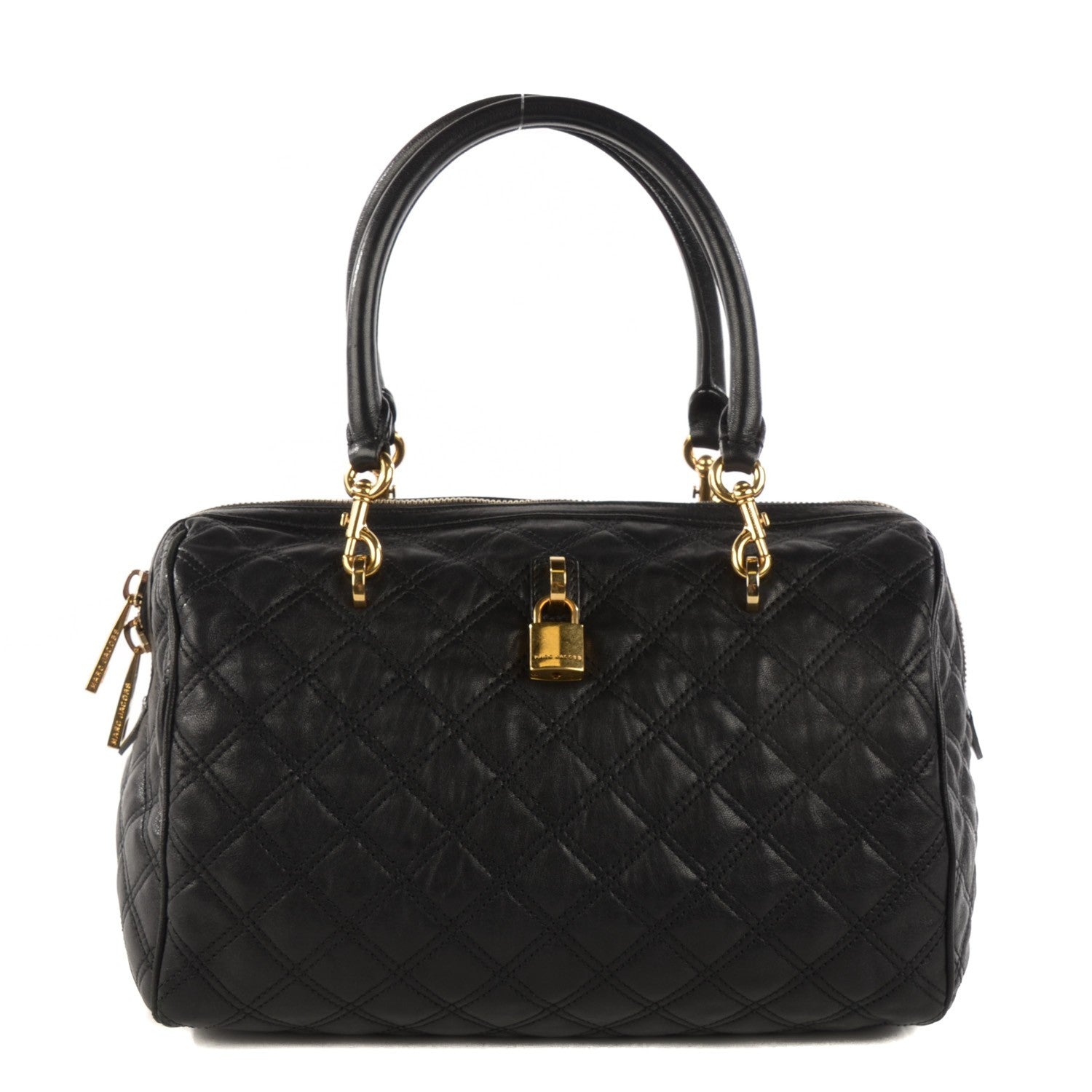 Marc Jacobs Lacquered Goatskin Quilted Westside Black 1 of 9
