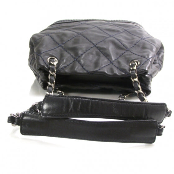 Chanel Lambskin Expandable Tote Navy 5 of 11