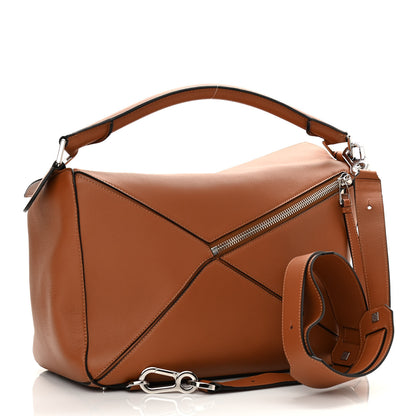 Loewe Calfskin Large Puzzle Bag Tan 3 of 9