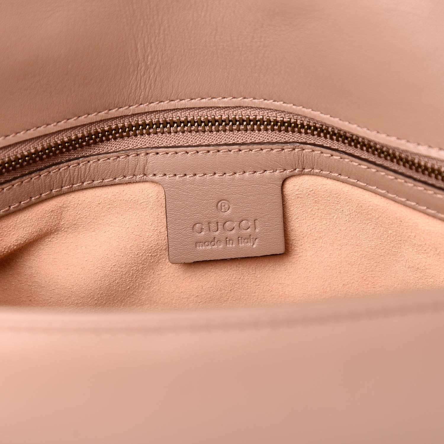 Gucci Calfskin Matelasse Medium GG Marmont Shoulder Bag Porcelain Rose 6 of 12