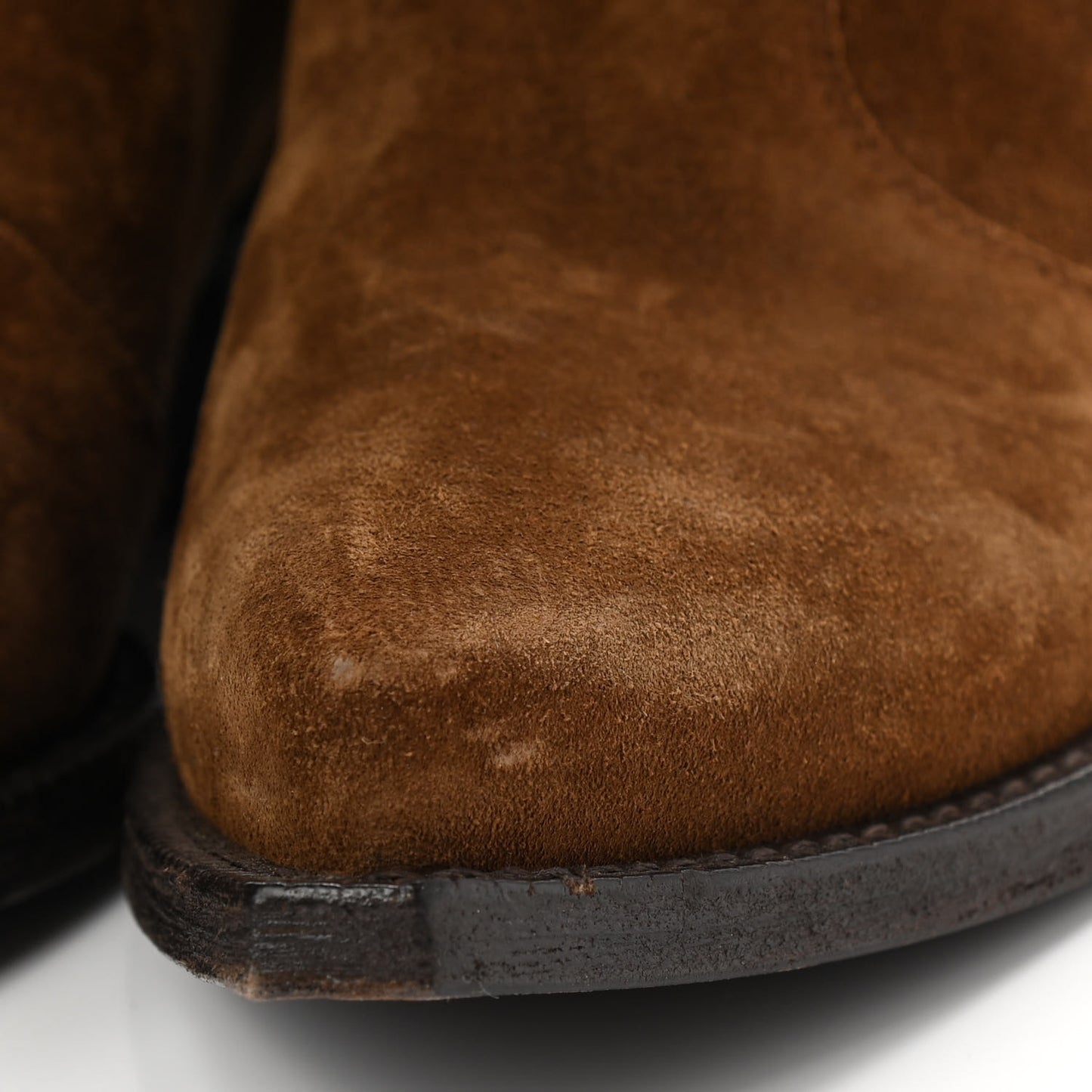 Suede Houston Cowboy Boots 37 Brown