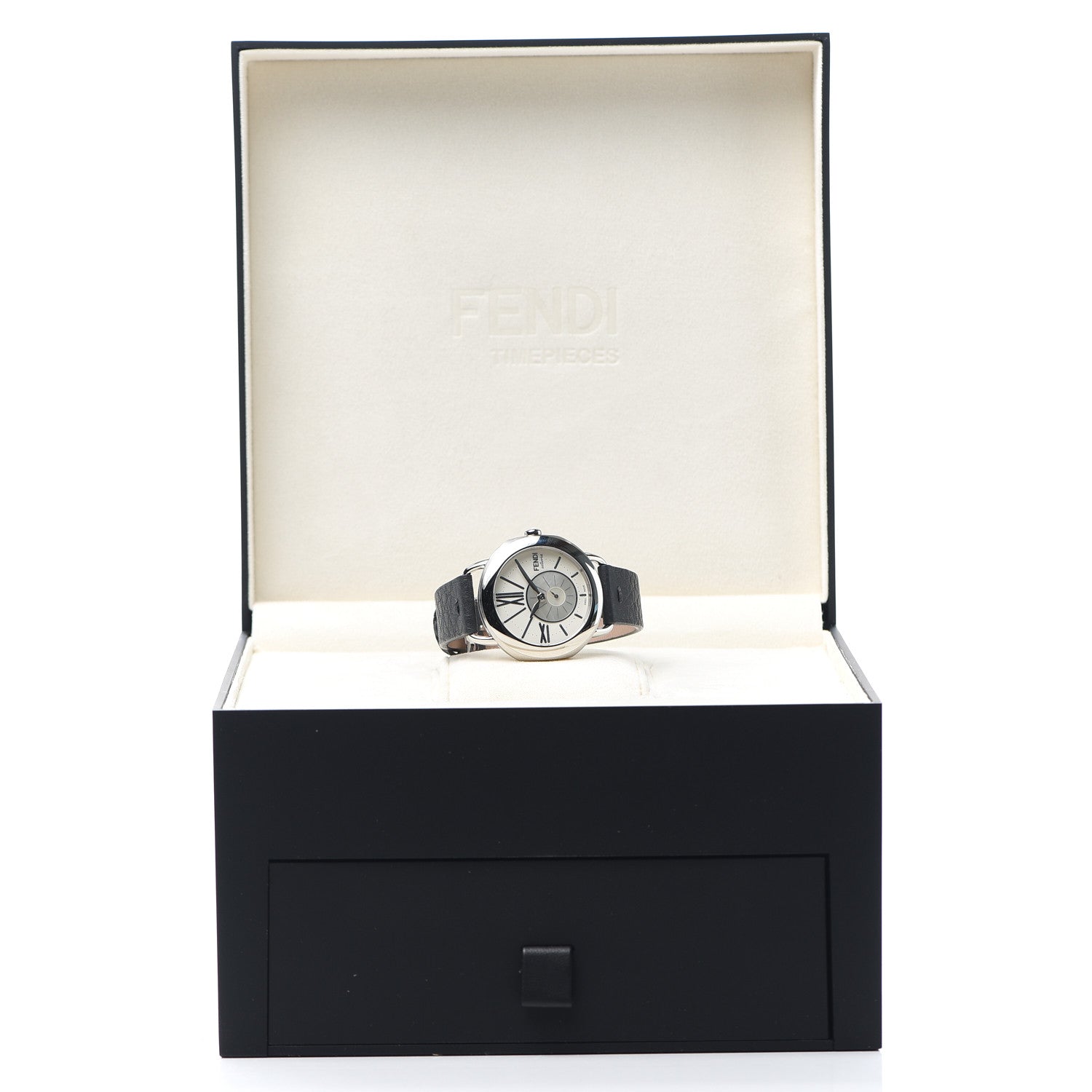 Fendi Stainless Steel Calfskin Mother of Pearl 36mm Selleria Quartz Watch 5 of 5