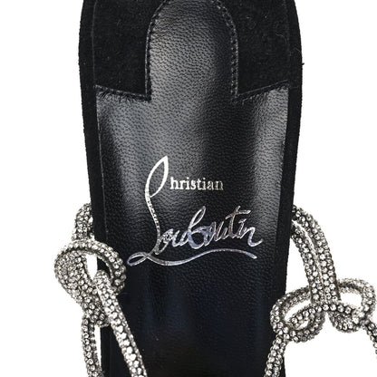 Christian Louboutin Veau Velours Strass Astrid Lace 85 Sandals 38.5 Black 8 of 8