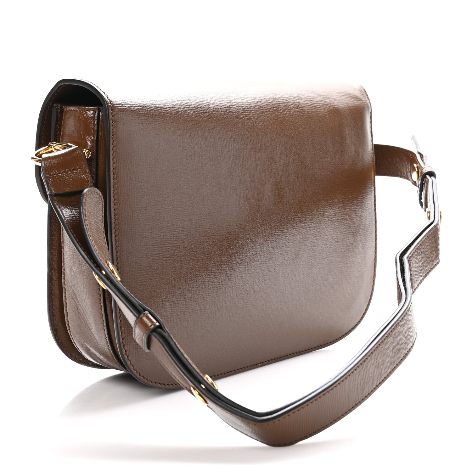 Gucci Azalea Calfskin Horsebit 1955 Shoulder Bag Brown Sugar 3 of 12