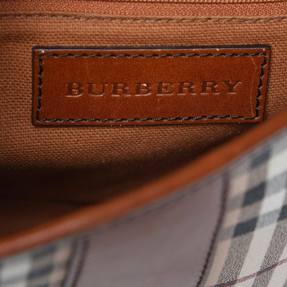 Burberry Haymarket Check Suede Small Brickfield Crossbody Butternut 6 of 14