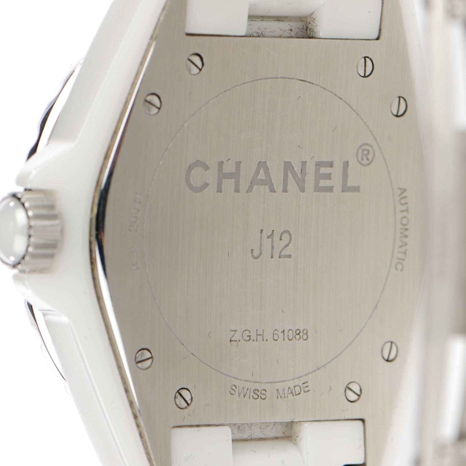 Chanel Stainless Steel Ceramic 42mm J12 Automatic Watch White 6 of 6