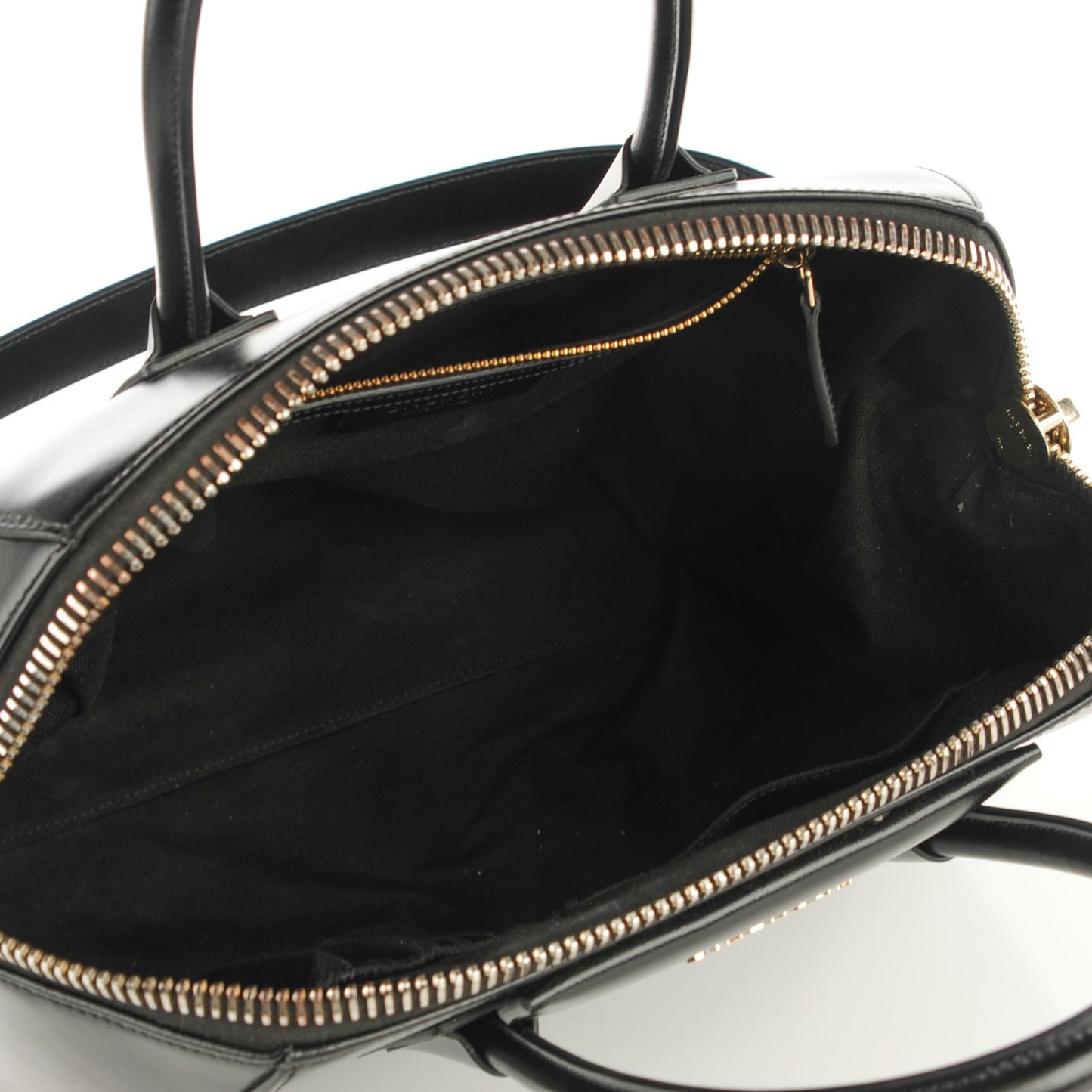 Shiny Lord Calfskin Medium Antigona Black