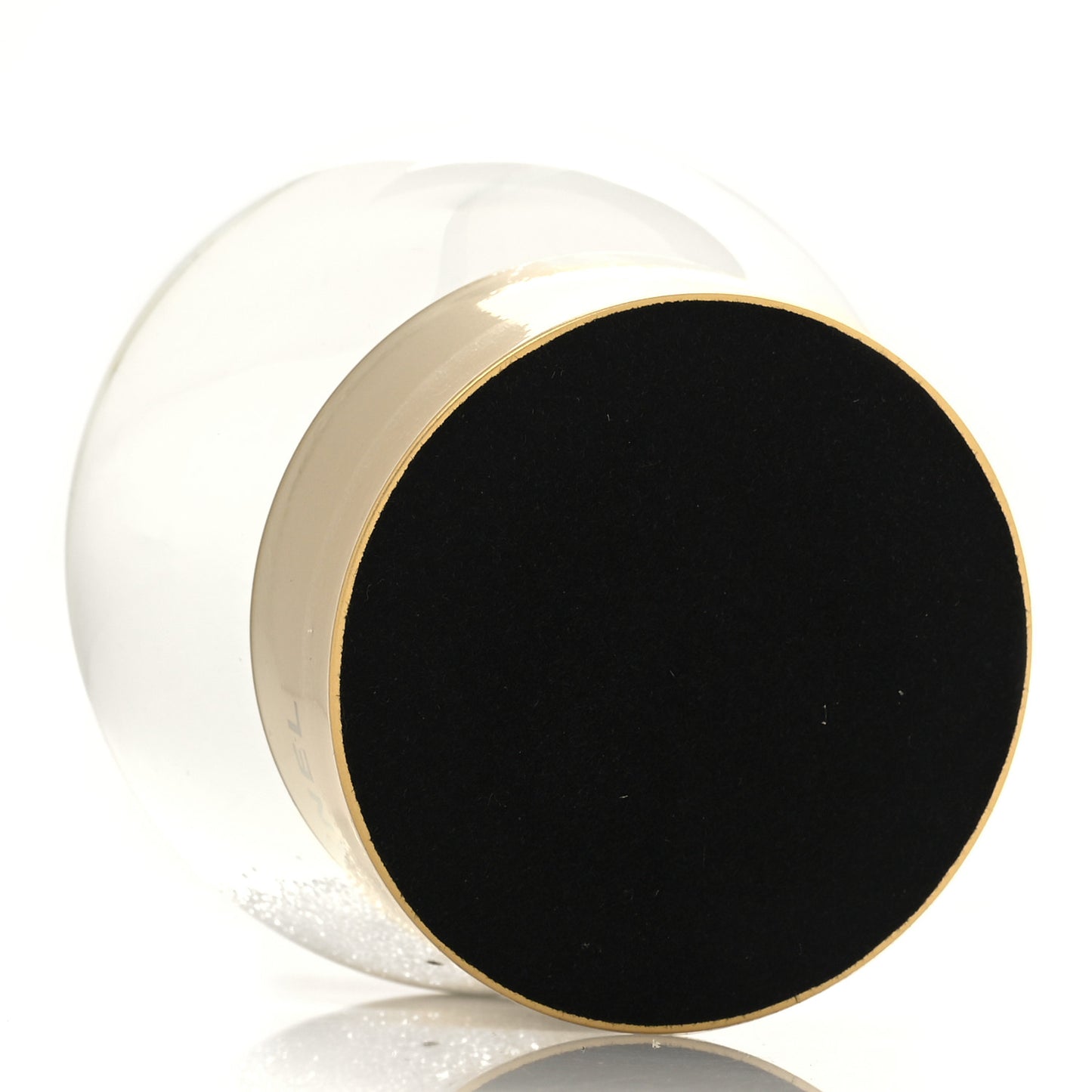 Glass N°5 Perfume Bottle Snow Globe Gold