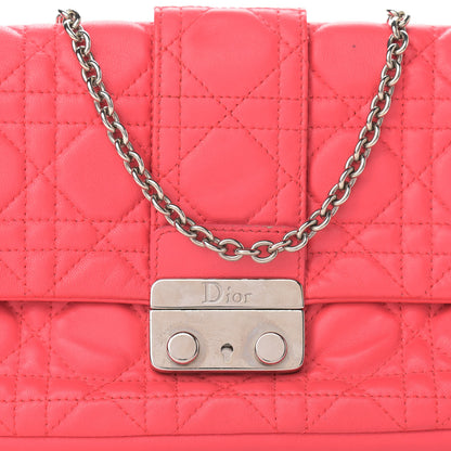 Christian Dior Lambskin Cannage Miss Dior Promenade Pouch Corail 7 of 13