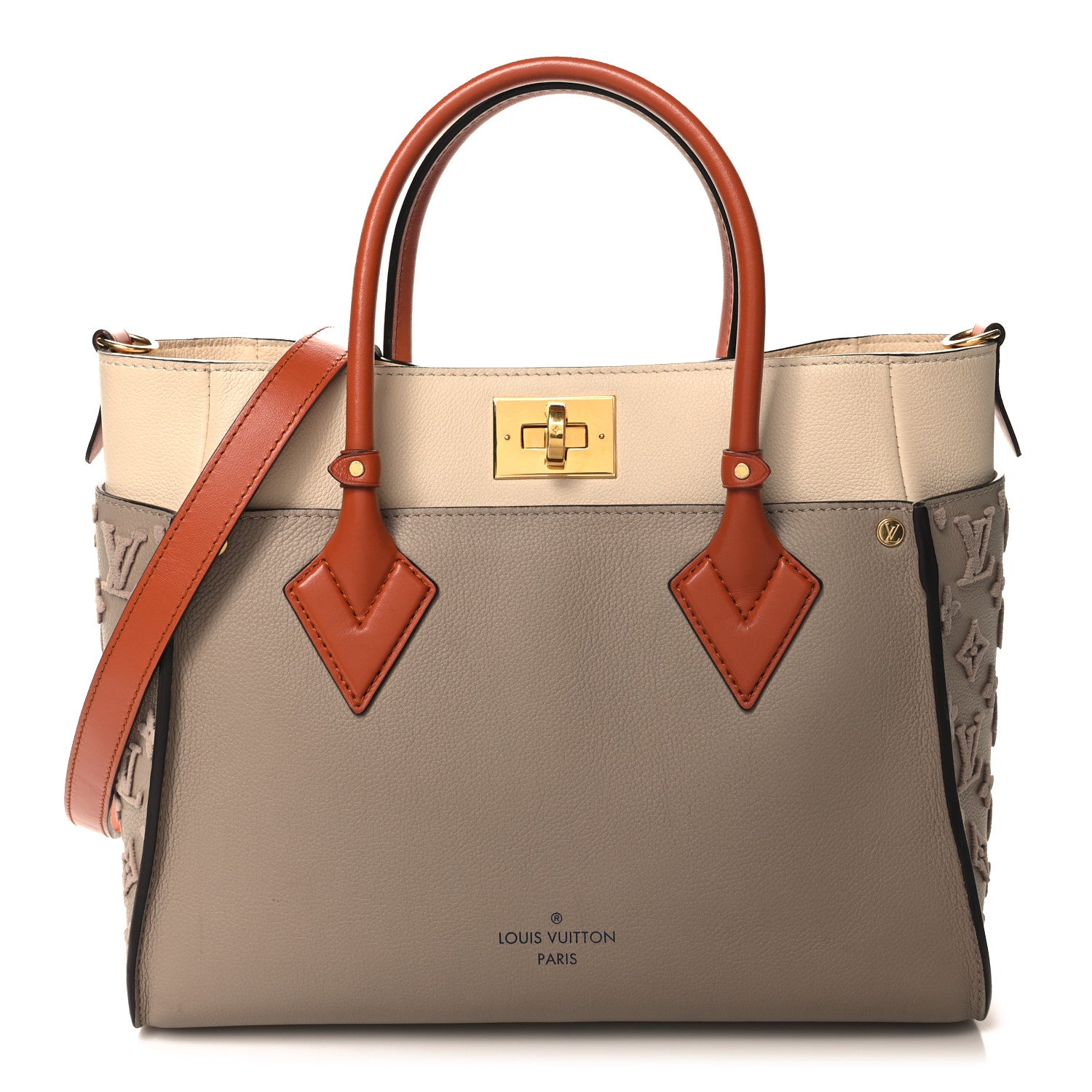 Louis Vuitton Calfskin Monogram Tufting On My Side Galet 1 of 11