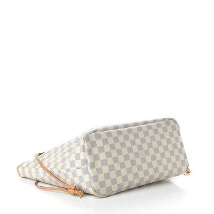 Louis Vuitton Damier Azur Neo Neverfull MM Rose Ballerine 4 of 11