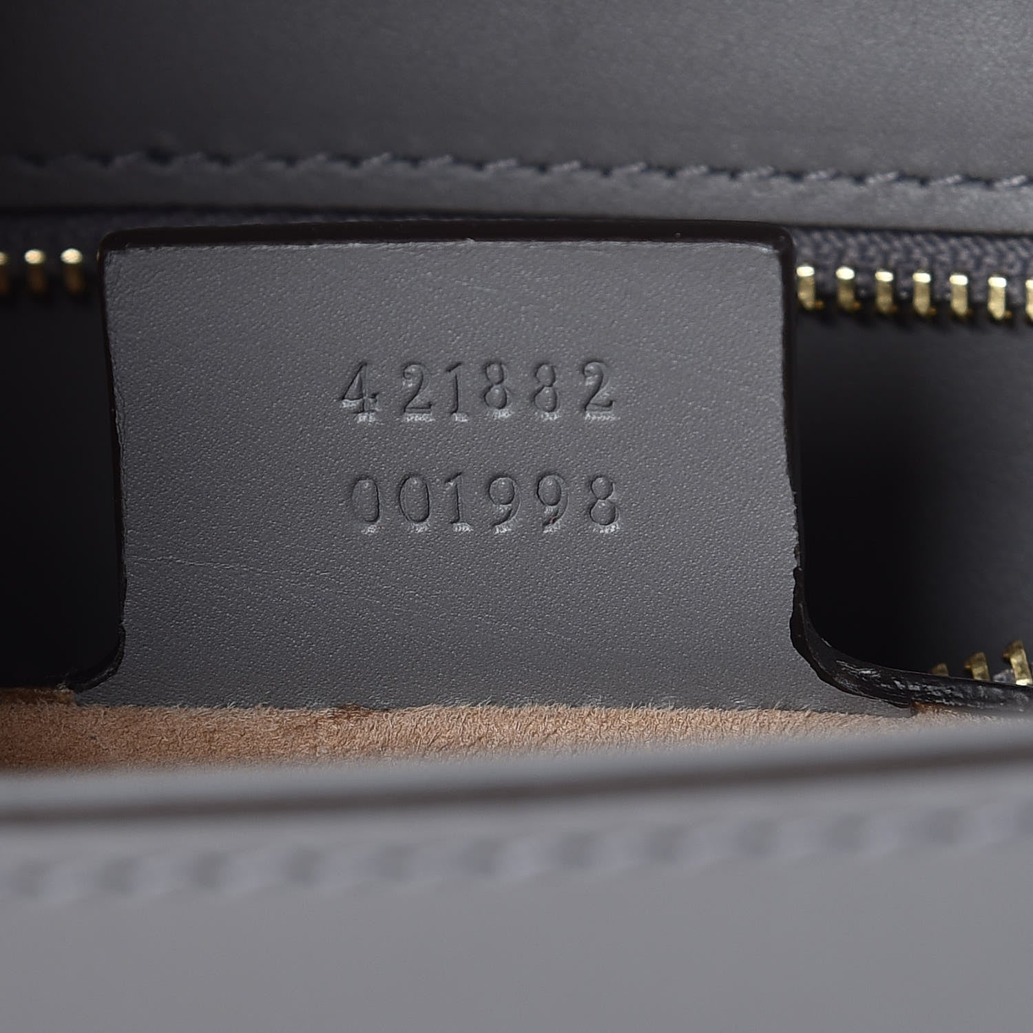 Gucci Calfskin Small Sylvie Shoulder Bag Deep Grey 7 of 7