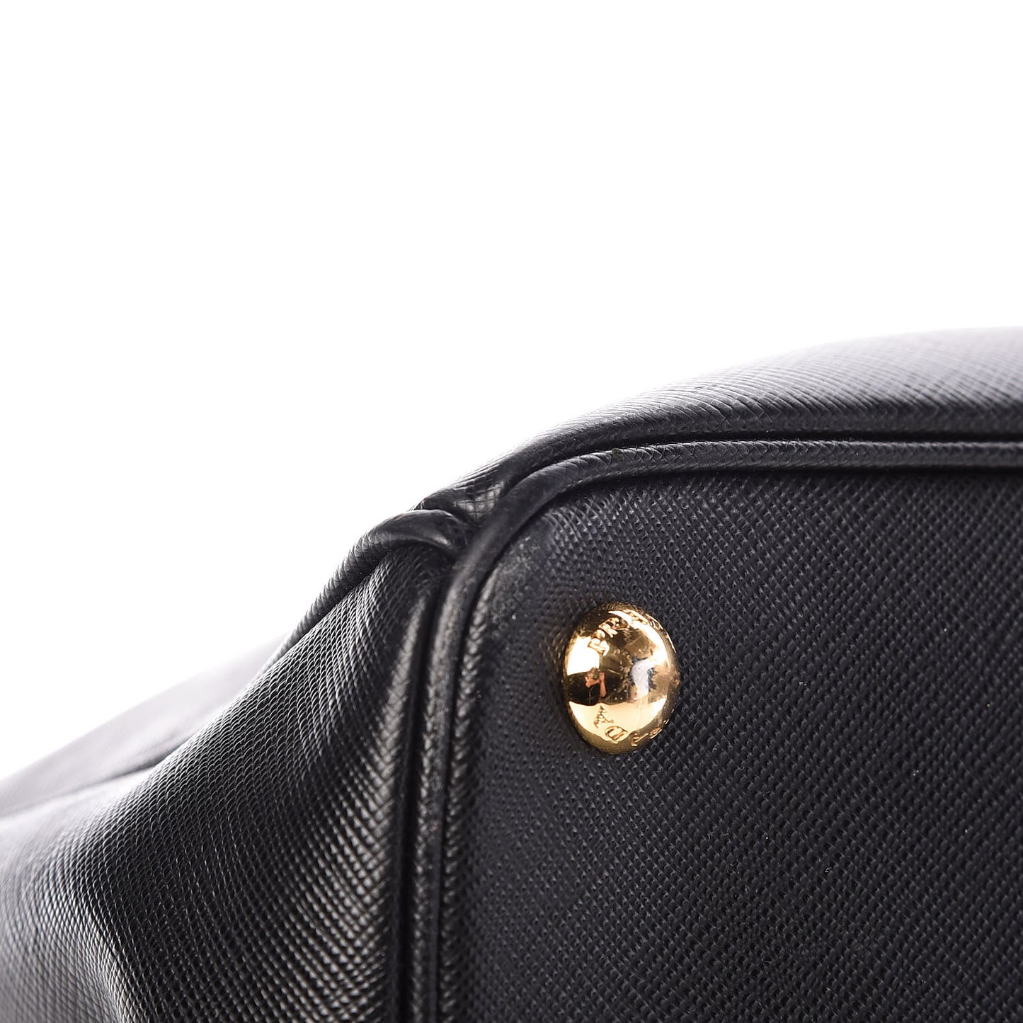 Saffiano Large Galleria Double Zip Tote Black