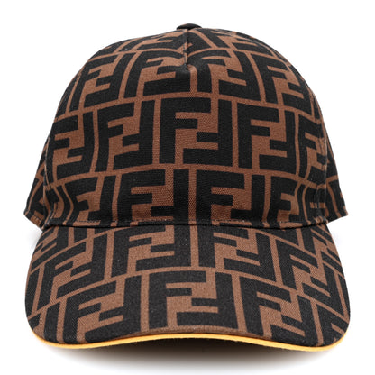 Fendi Canvas FF Reloaded Baseball Hat Tobacco Yellow 3 of 8