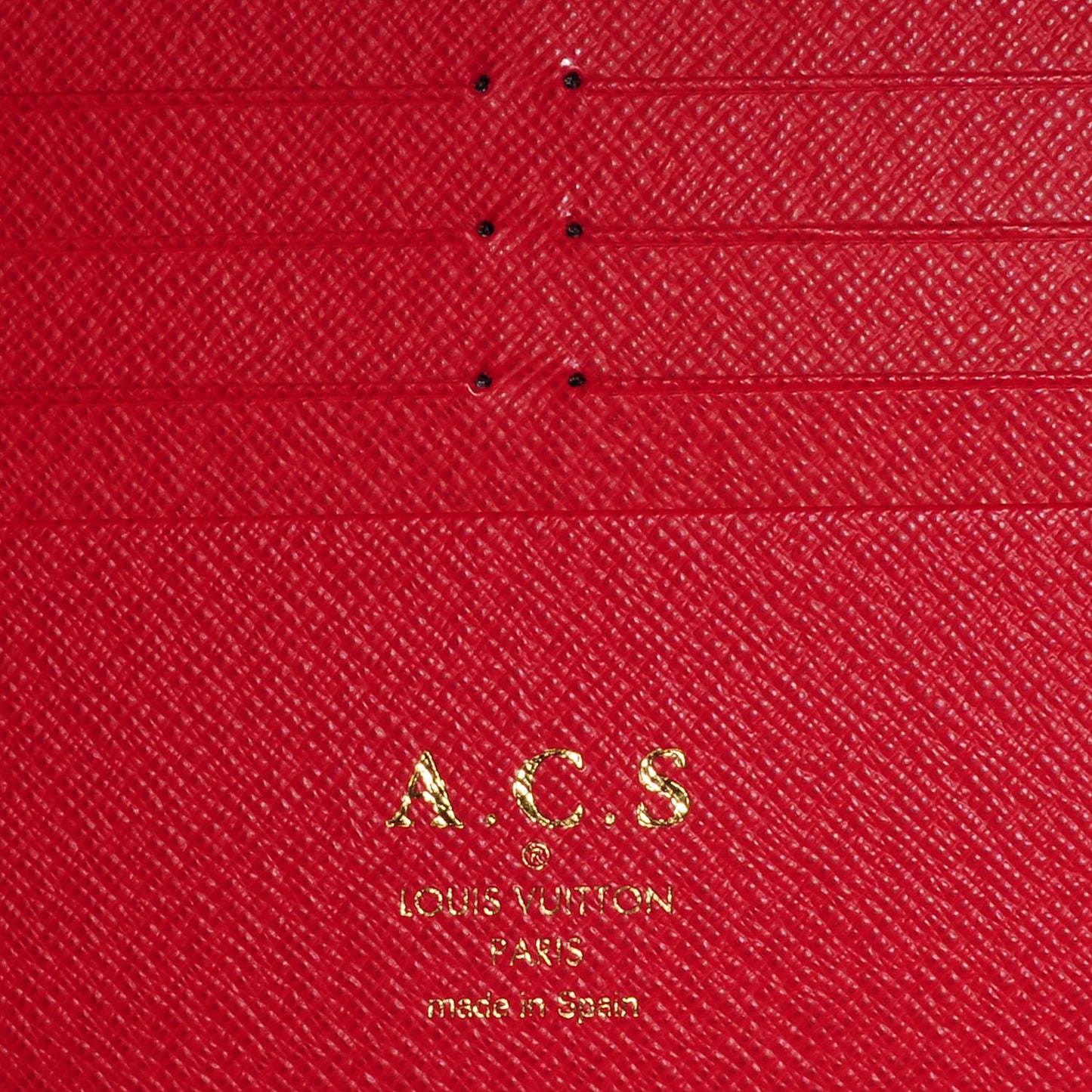 Damier Ebene Insolite Wallet Red