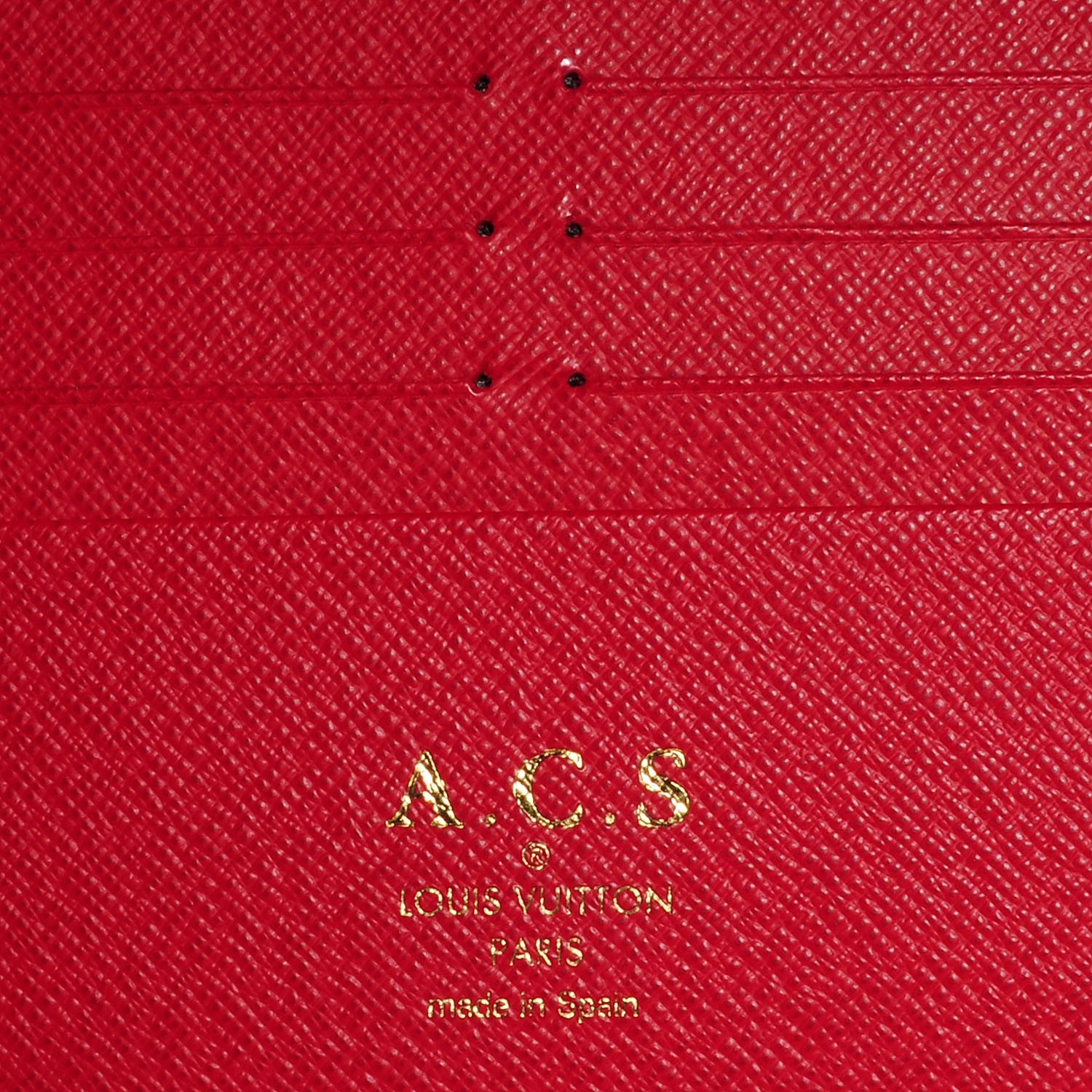 Louis Vuitton Damier Ebene Insolite Wallet Red 6 of 8