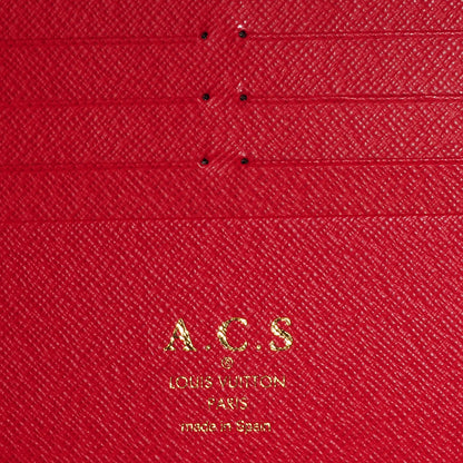 Louis Vuitton Damier Ebene Insolite Wallet Red 6 of 8