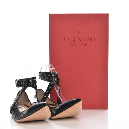Valentino Garavani Nappa Love Latch Ballerina Flats 40.5 Black 8 of 8