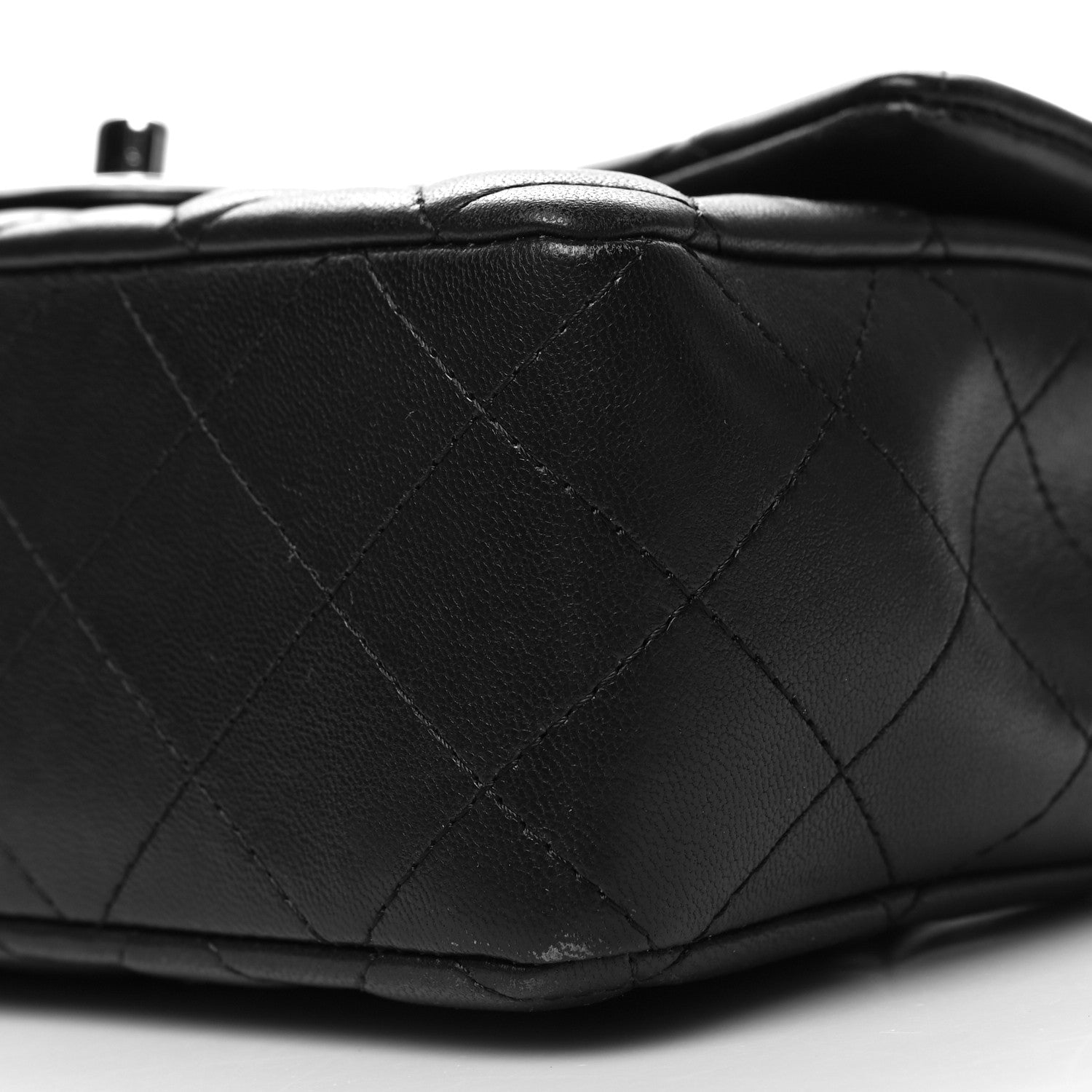 Chanel Lambskin Quilted Mini Rectangular Flap Black 10 of 11