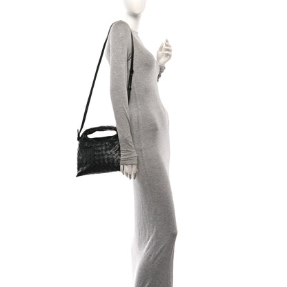 Bottega Veneta Calfskin Intrecciato Mini Hop Black 2 of 11