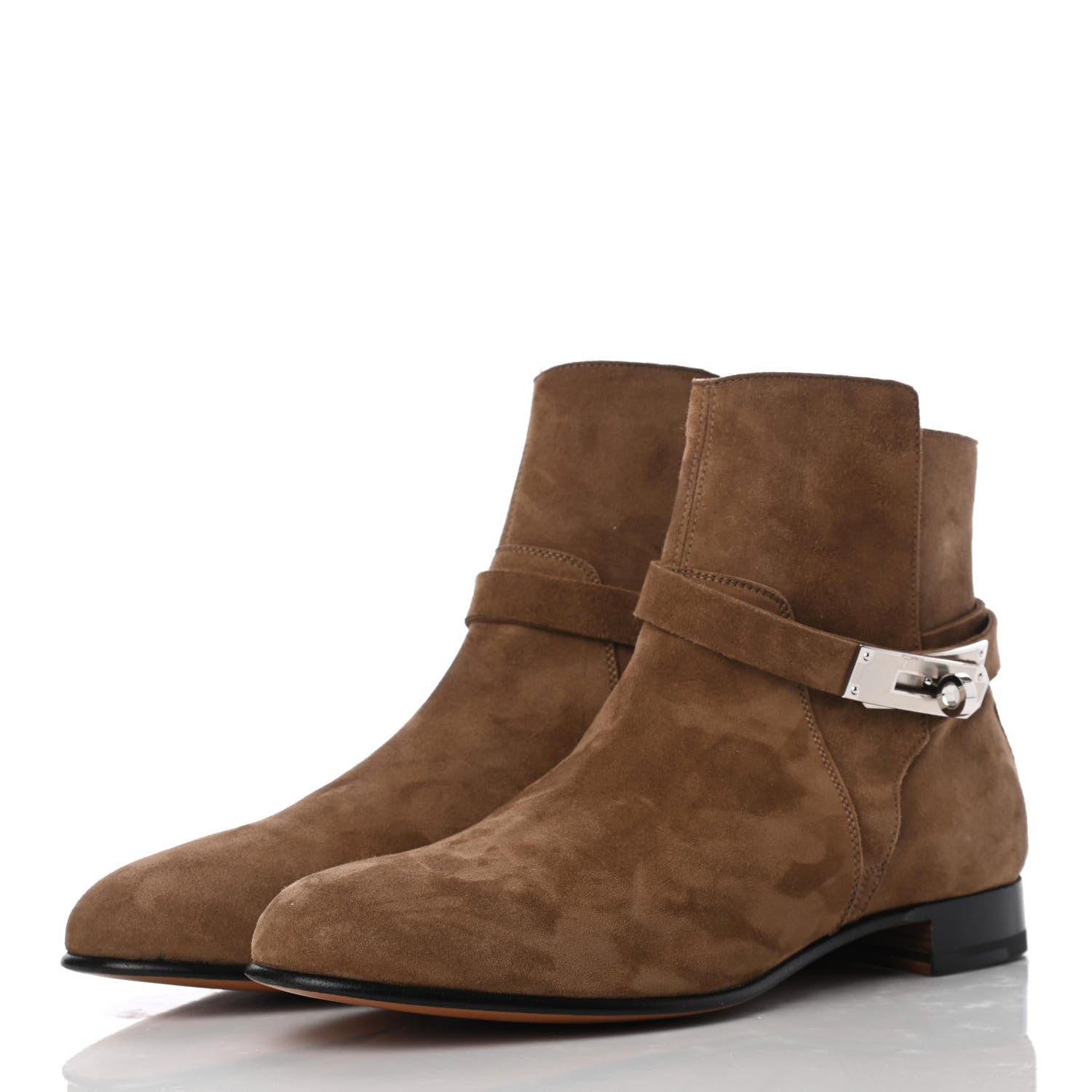 Hermes Suede Neo Low Boots 38 Ecorce 6 of 20