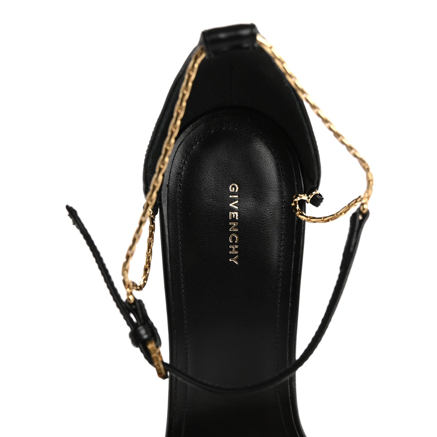 Lambskin 4G Liquid 90mm Heel Sandals 39.5 Black