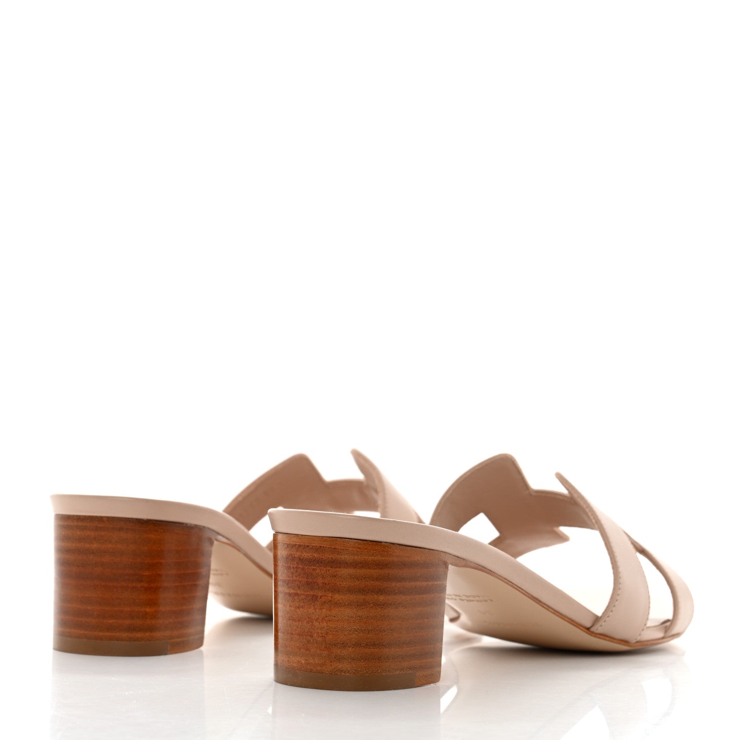 Hermes Calfskin Oasis Sandals 39 Beige Nude 4 of 9