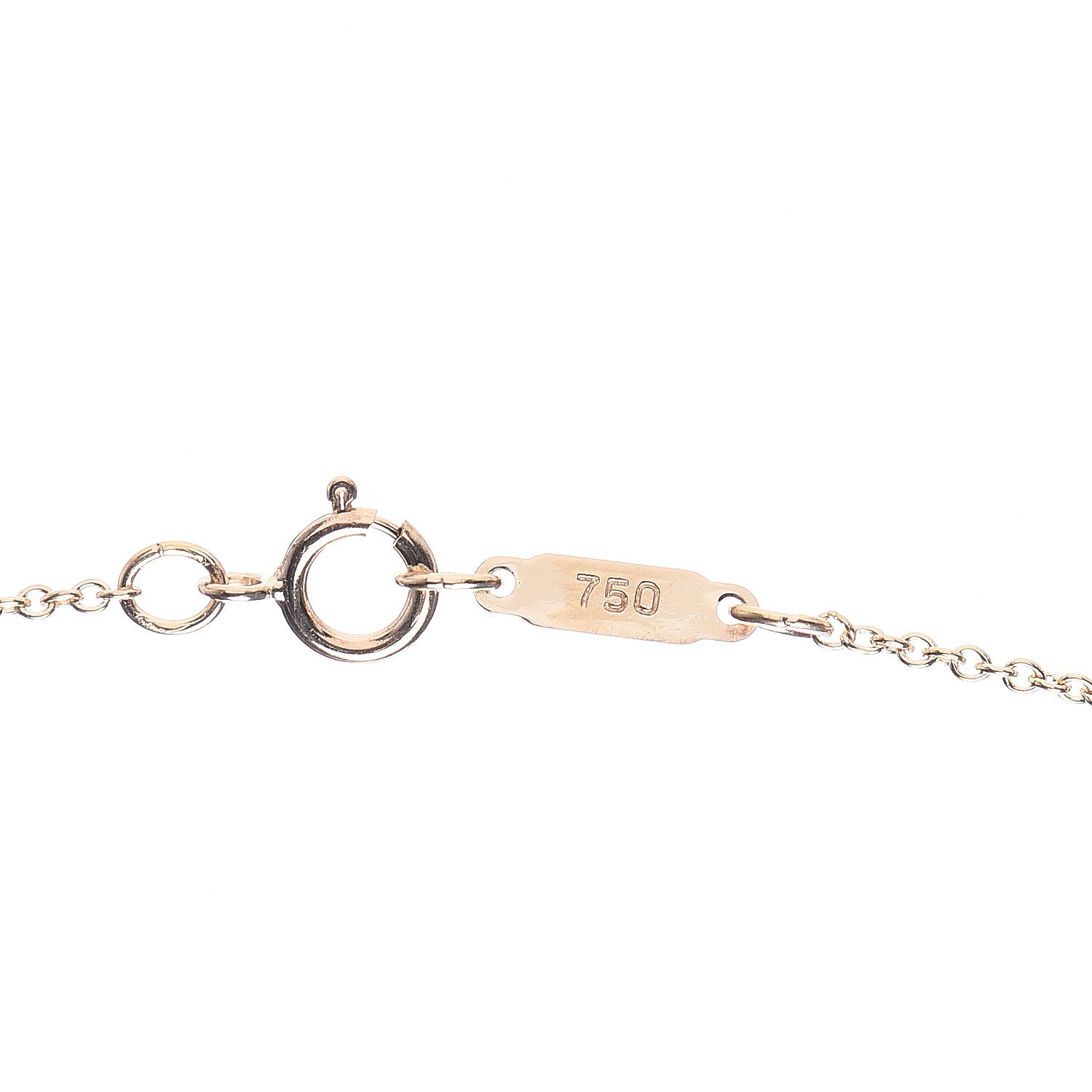 Tiffany 18K Yellow Gold Diamond Heart Knot Pendant Necklace 6 of 8