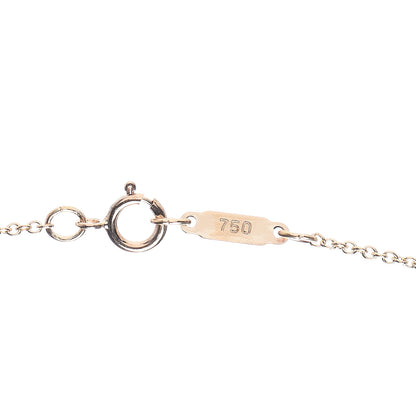 Tiffany 18K Yellow Gold Diamond Heart Knot Pendant Necklace 6 of 8