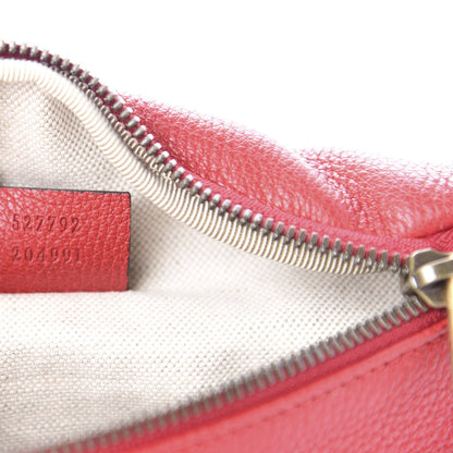 Gucci Grained Calfskin Small Logo Belt Bag Hibiscus Red 9 of 11