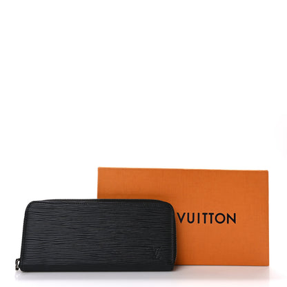 Louis Vuitton Epi Clemence Wallet Black 9 of 9