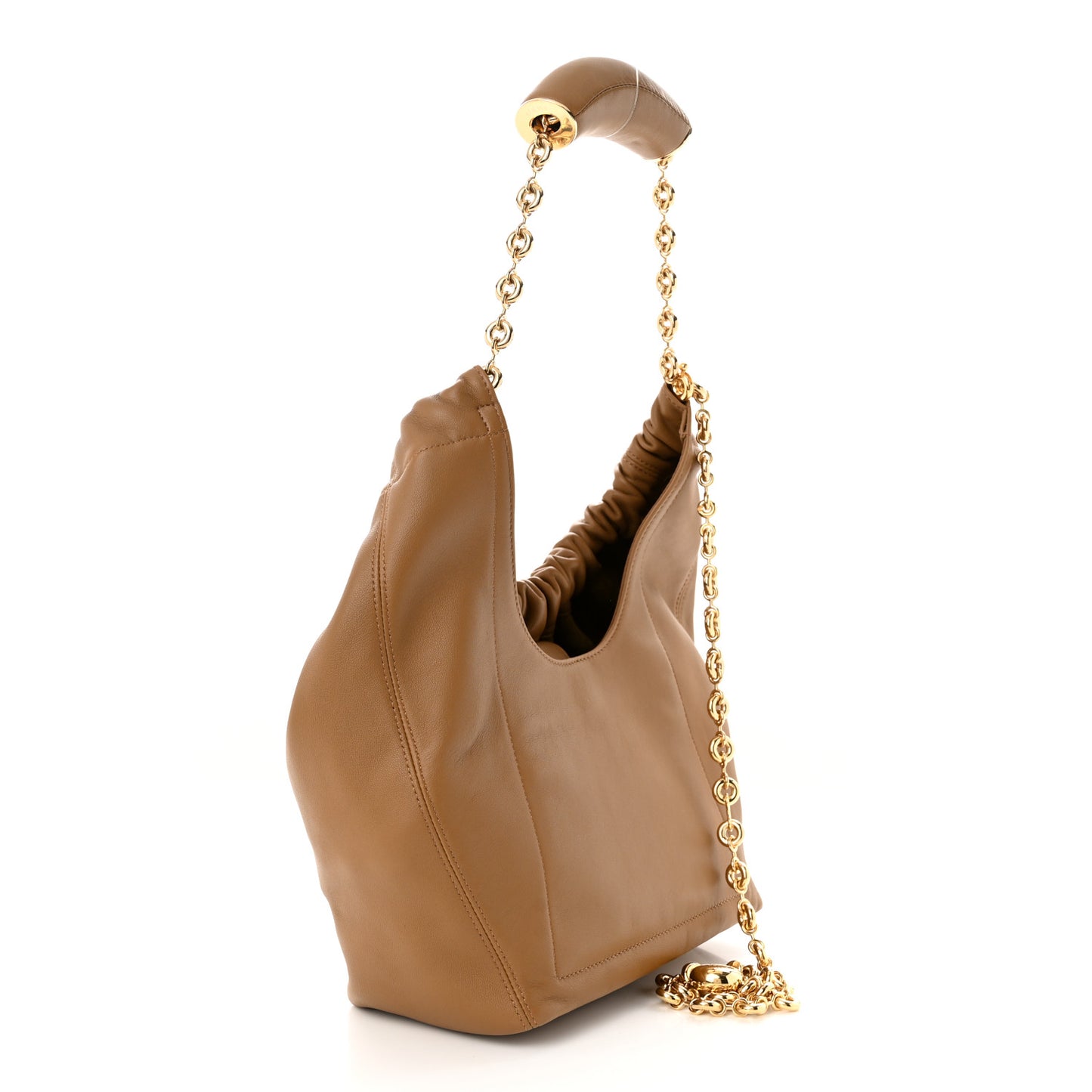 Nappa Small Squeeze Bag Oak