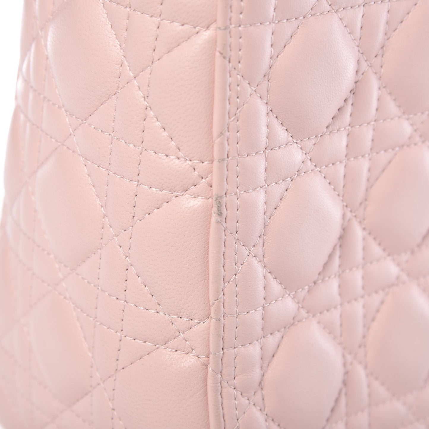 Lambskin Cannage Medium Lady Dior Light Pink